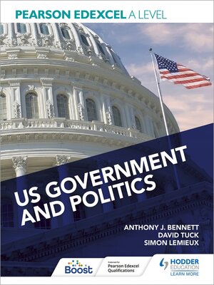 cover image of Pearson Edexcel a Level US Government and Politics